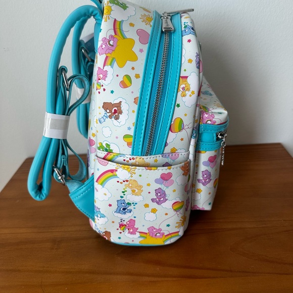Loungefly 40th Anniversary Care Bears Rainbow Mini Backpack New One Size - Picture 5 of 12